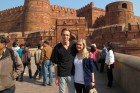 Utenfor Agra Fort / Red Fort