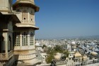 Utsikt over Udaipur fra det storslåtte bypalasset
